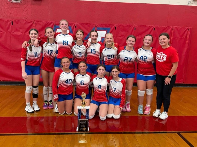 Publisher image for Congratulations to our 7th grade girls volleyball team.
